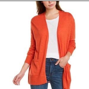MADEWELL Open Front Pocketed Slub Cardigan Sz S